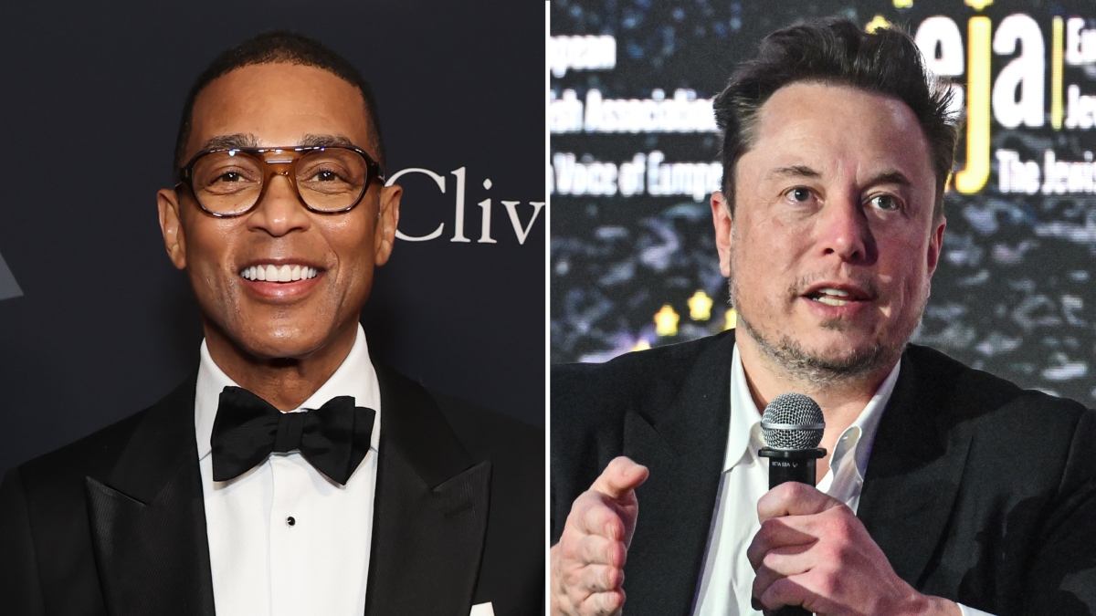 From left to right: former CNN anchor Don Lemon and Tesla founder Elon Musk (Getty Images)