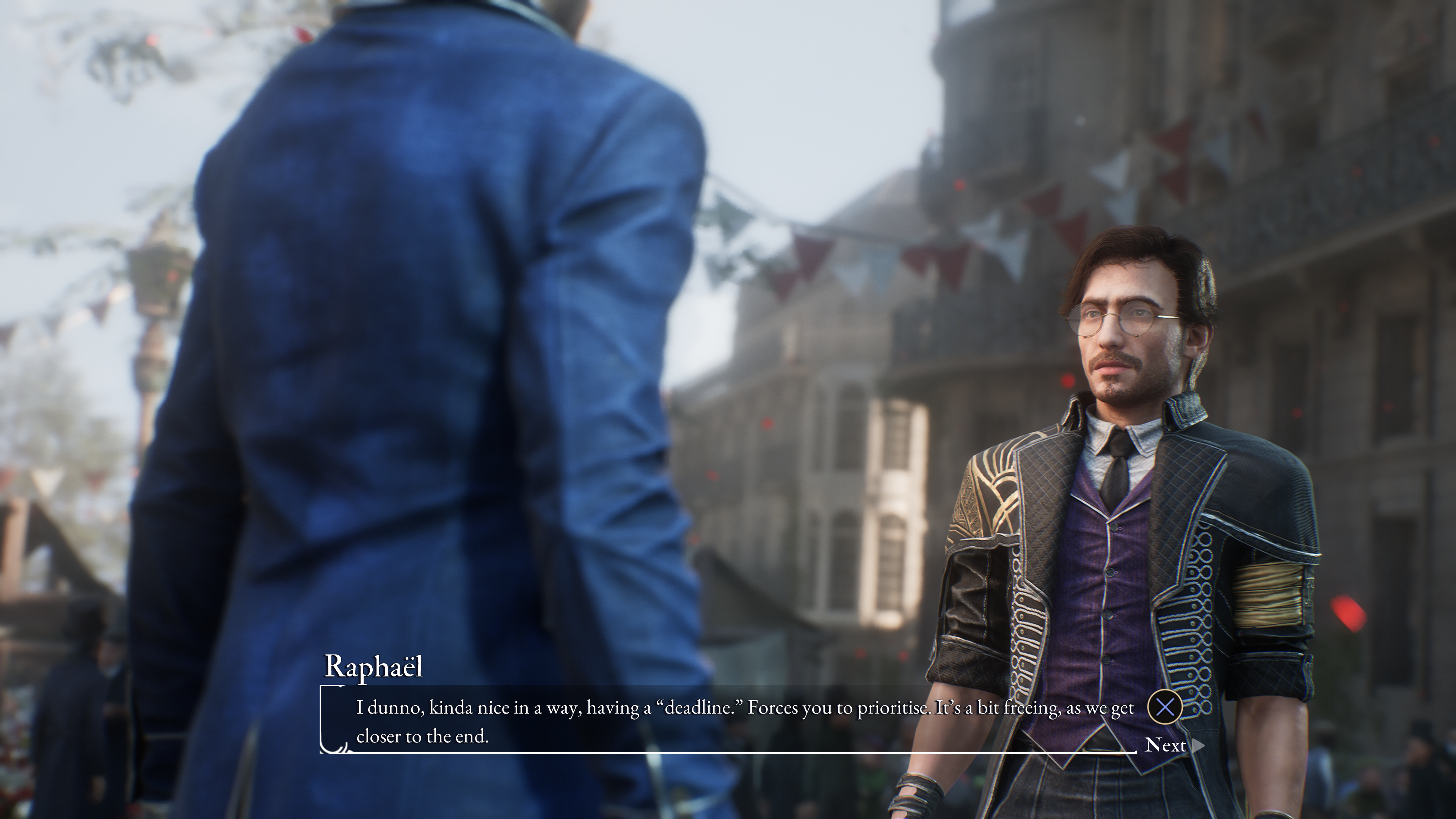 An NPC from Clair Obscur named Raphaël says this line of dialogue: “I dunno, kinda nice in a way, having a ‘deadline.’ Forces you to prioritise. It’s a bit freeing, as we get closer to the end.”