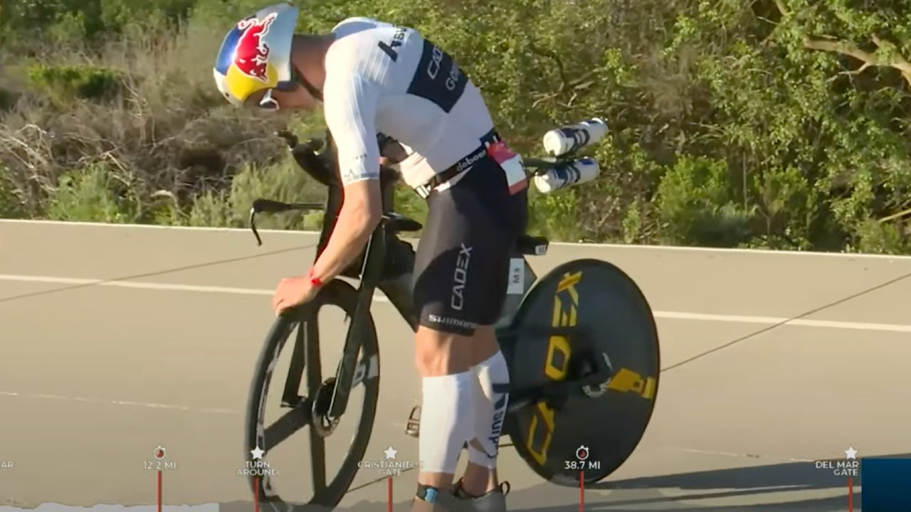 Kristian Blummenfelt Puncture IRONMAN 703 Oceanside 2025