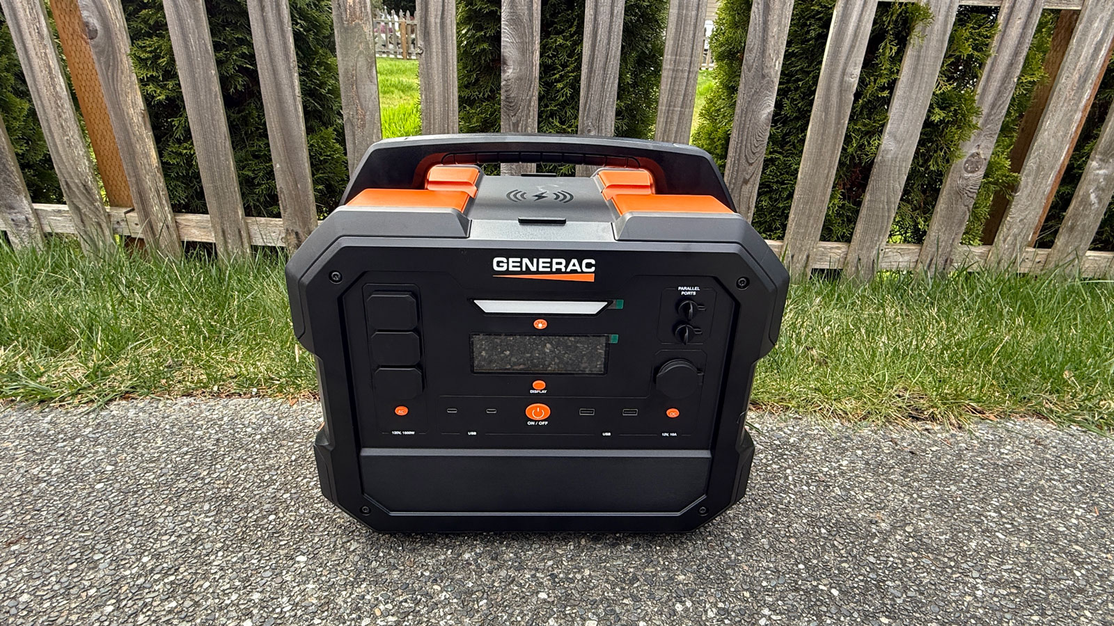  Generac portable power station sitting on the ground