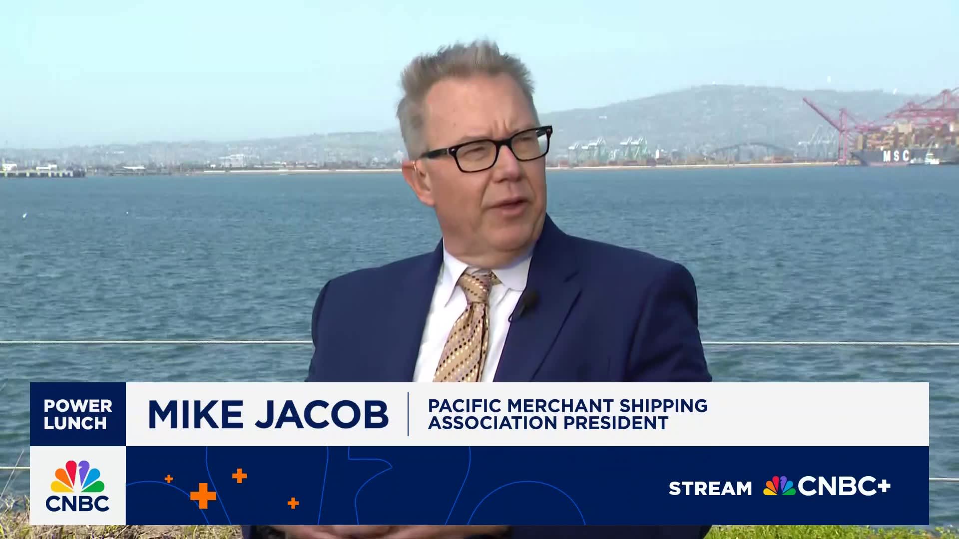We're seeing a slowdown in all trade lanes with China, says Pacific Merchant Shipping's Mike Jacob