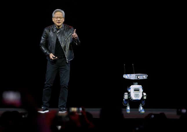 Image for article titled Nvidia on AI chip bans, OpenAI gets Jony Ive, and Google's Gemini in cars: Tech news roundup