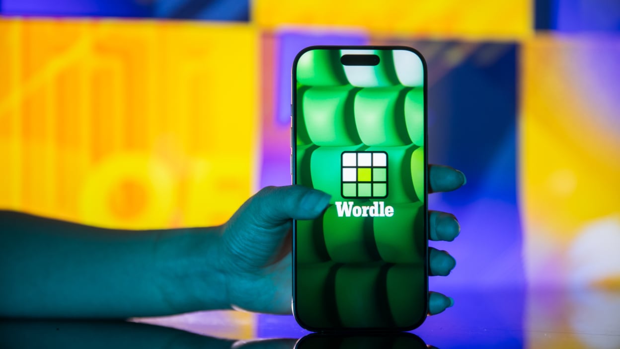 Wordle game on a smartphone
