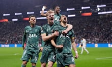 Tottenham Hotspur's Dominic Solanke celebrates