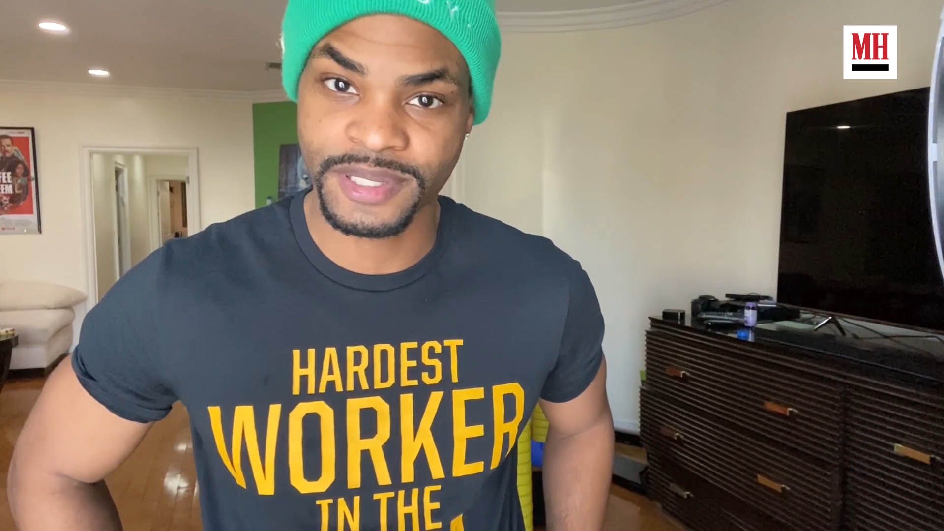 Video player poster image preview for King Bach Home Workout | Train Like A Celeb