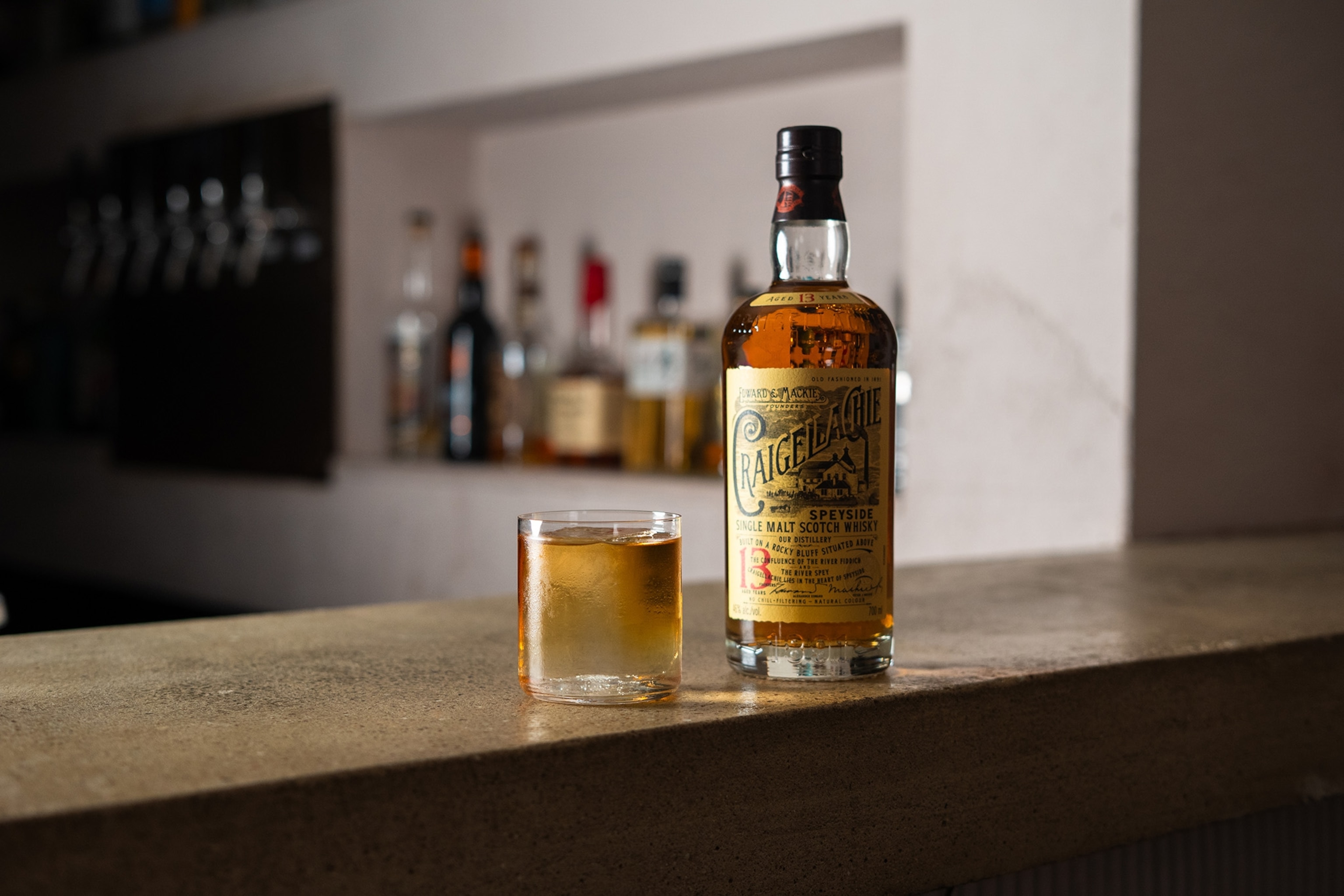 a cocktail at dram bar using Craigellachie whisky