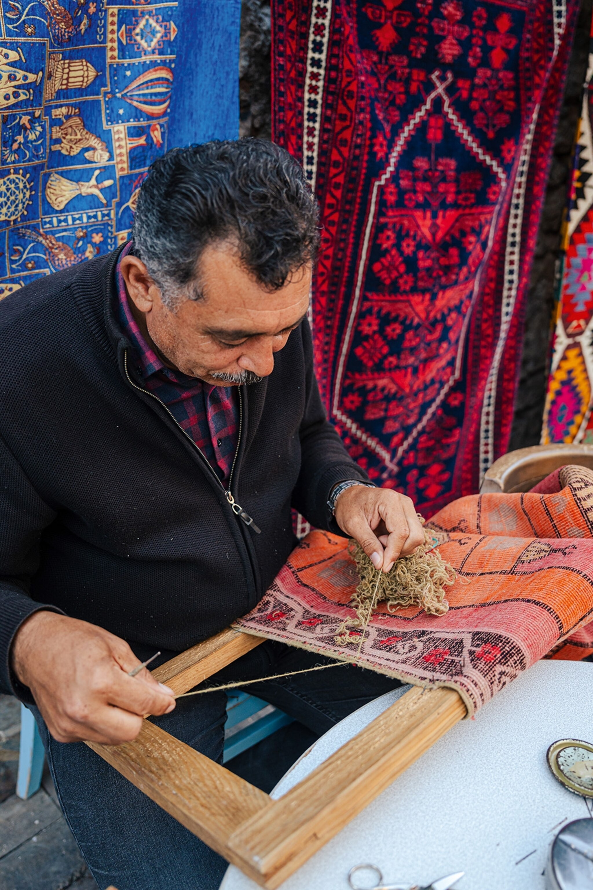 Rug restoration in Kaleiçi old town