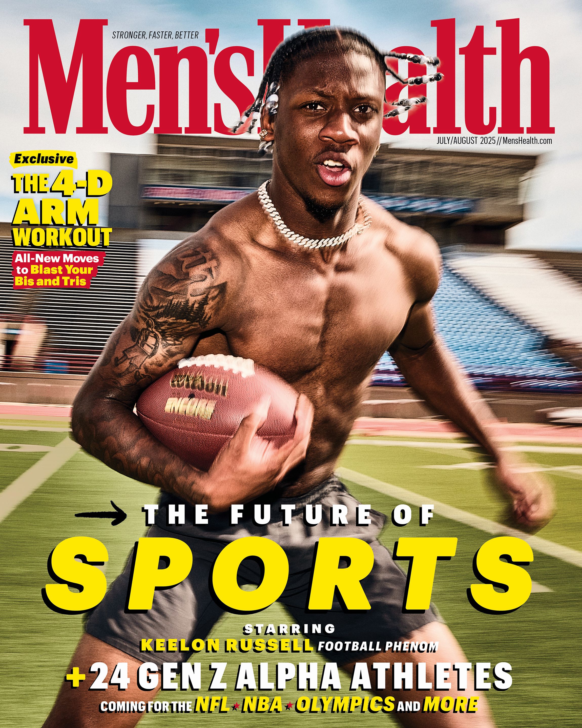 keelon russell mens health july august 2025 cover keelon russell mens health july august 2025 cover