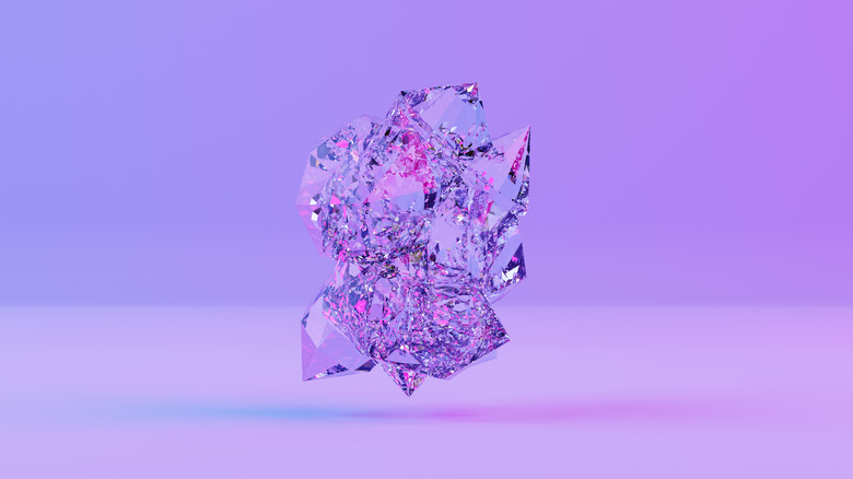 abstract image of a crystal
