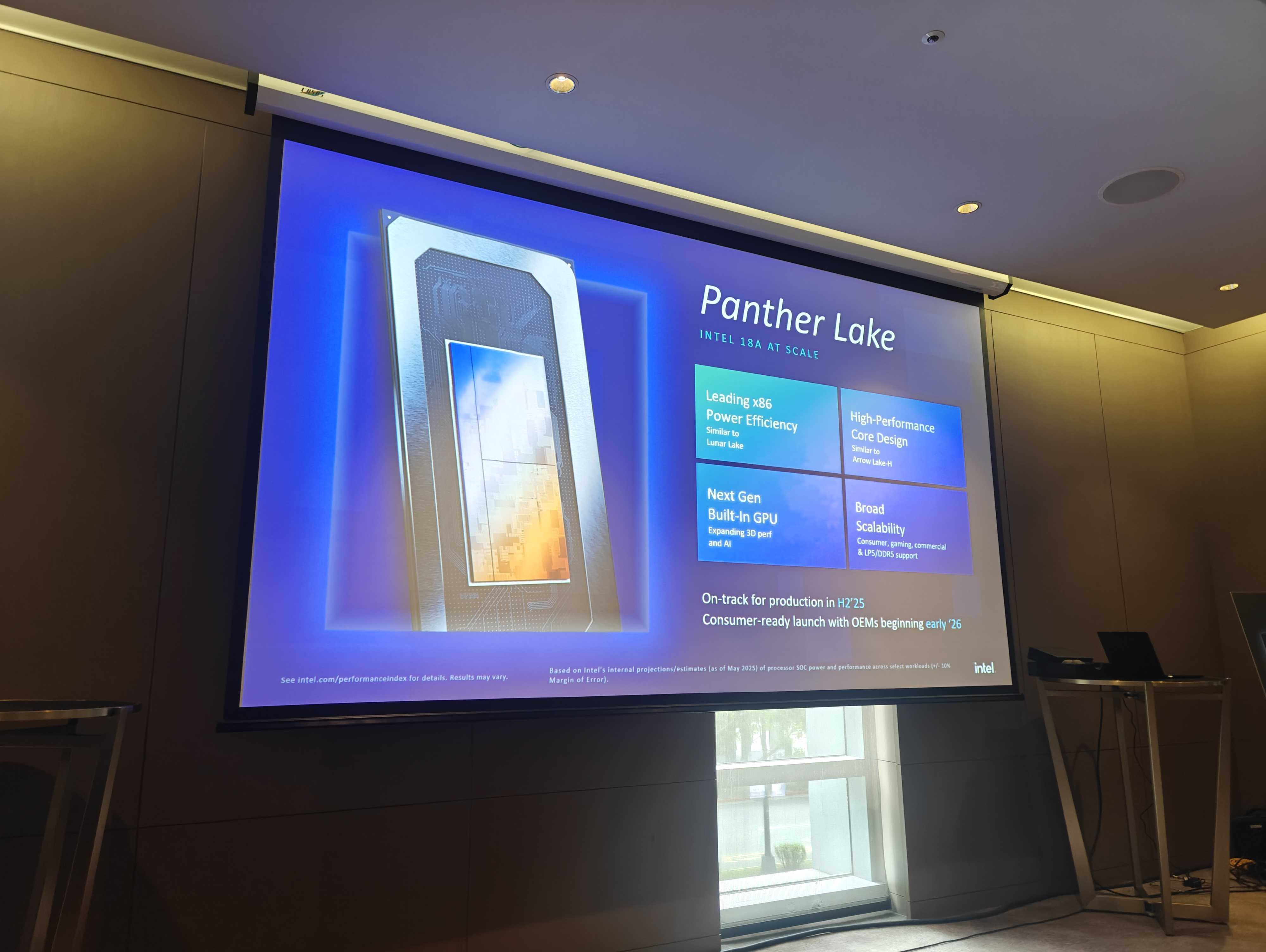 Intel Panther Lake slide Computex 2025