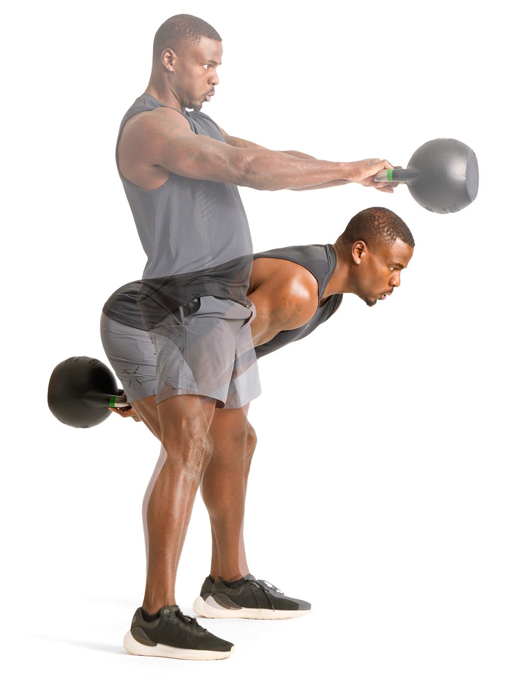 Demonstration of a kettlebell exercise Demonstration of a kettlebell exercise