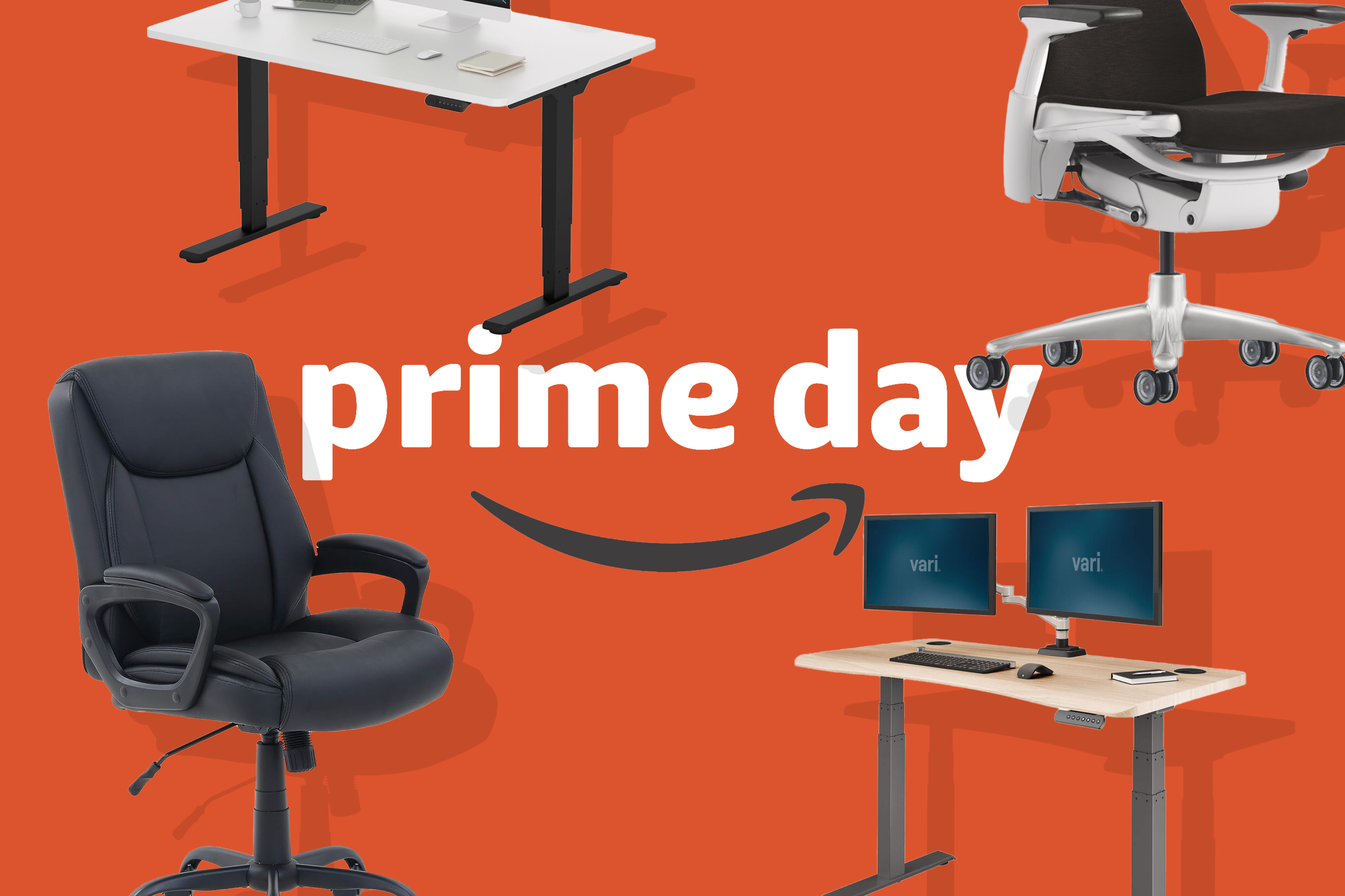 Prime Day office chairs and standing desks eamples