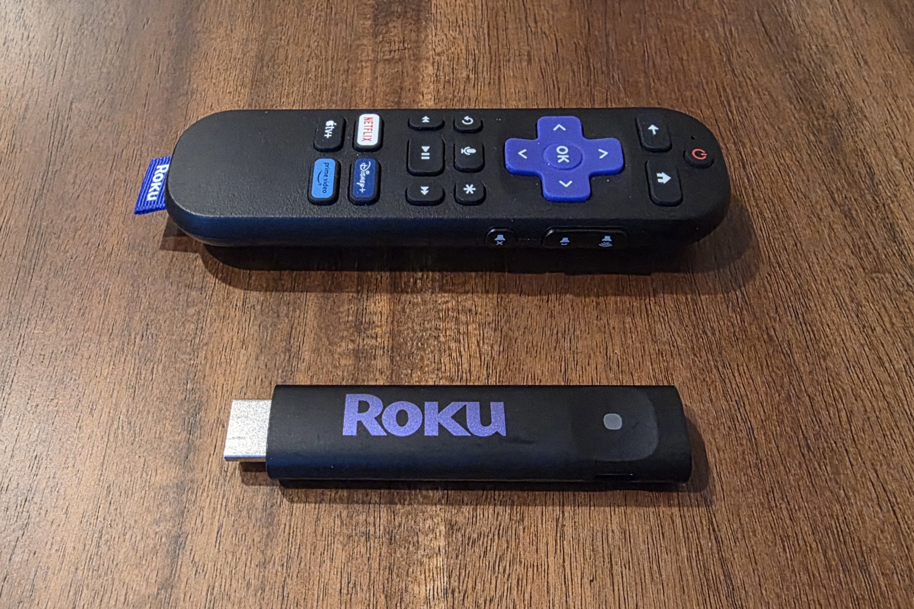 Roku Streaming Stick dongle and remote
