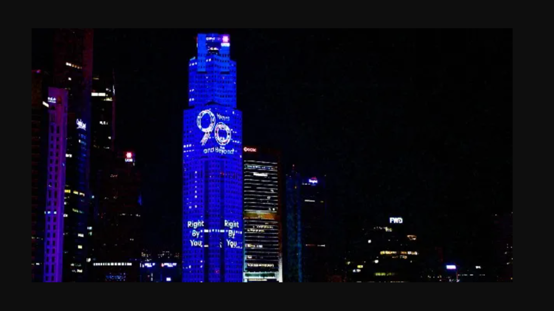 Singapore 280 meter digital display