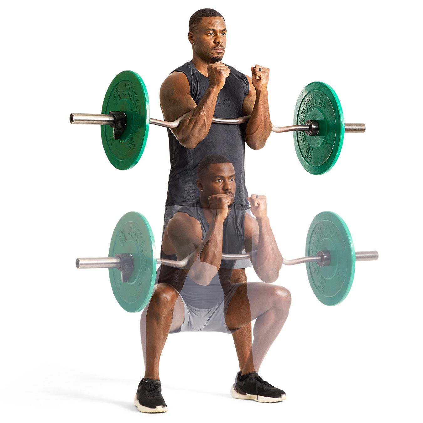 Weightlifting exercise demonstration Weightlifting exercise demonstration