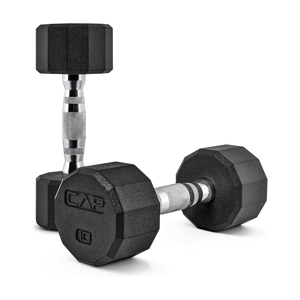Coated Hex Dumbbell Weights (10-lb Pair)