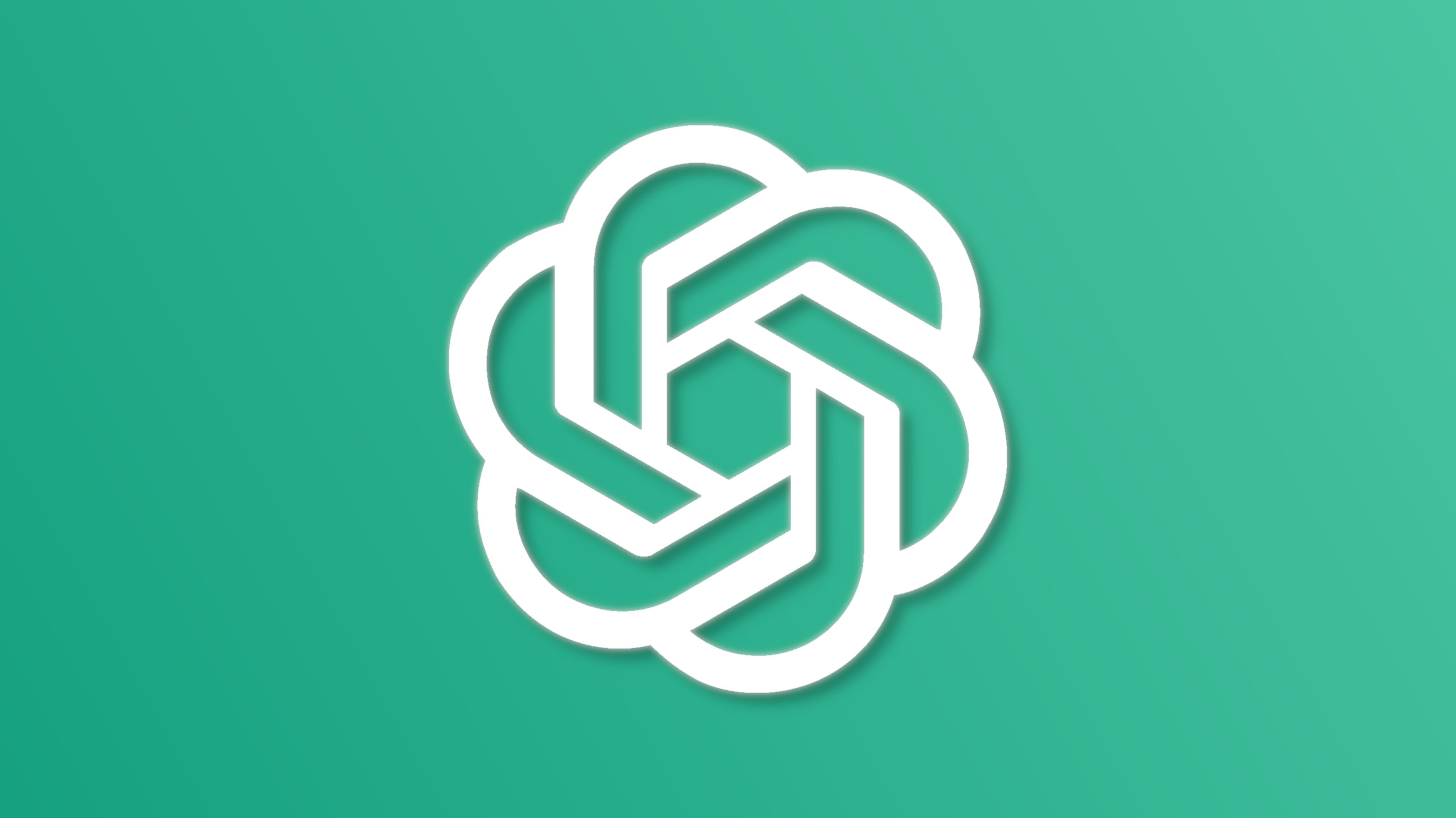 OpenAI ChatGPT logo on a green background