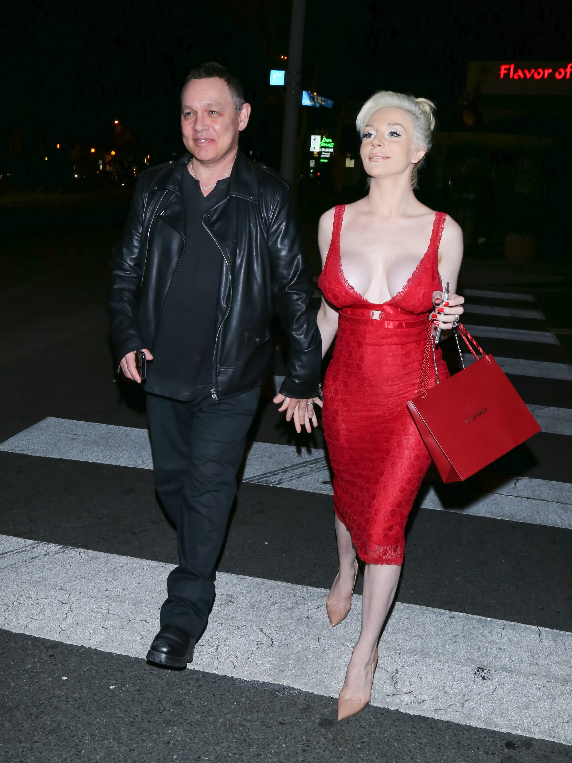 Courtney Stodden with David Hutchison.