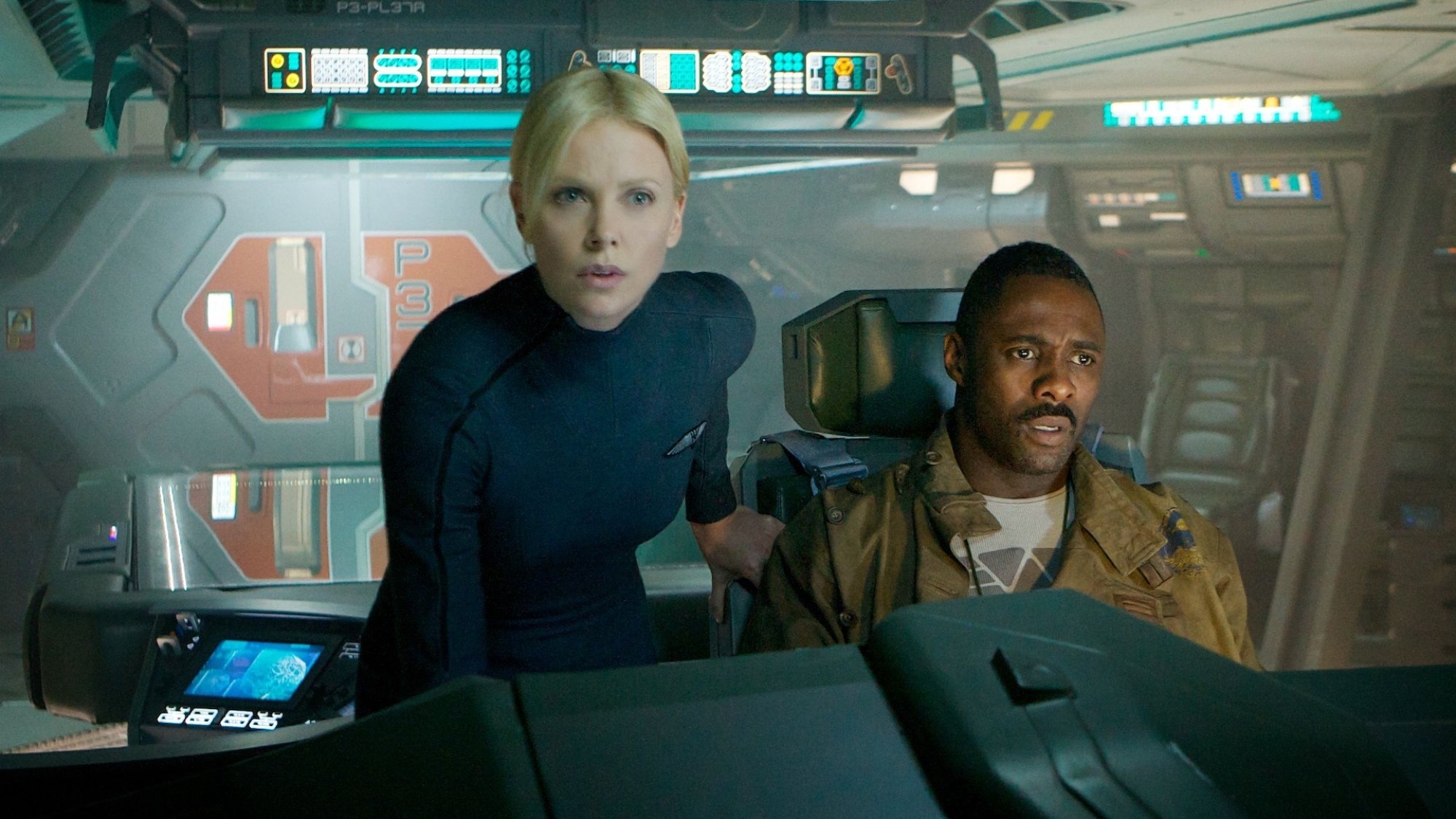 Charlize Theron and Idris Elba in 