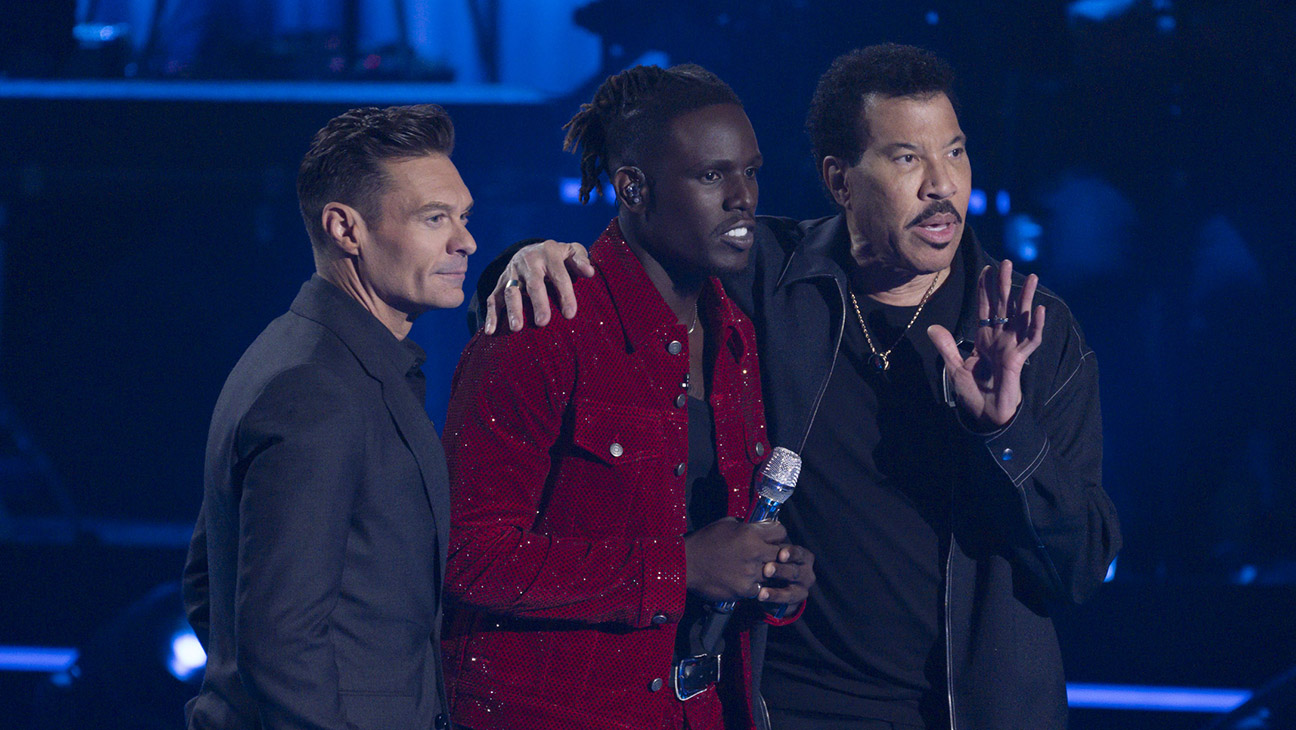 Ryan Seacrest, Jamal Roberts and Lionel Richie on American Idol