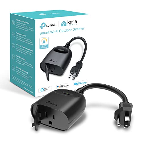 TP-Link Kasa Smart Wi-Fi Outdoor Dimmer Plug (model KP405) - Best outdoor smart dimmer