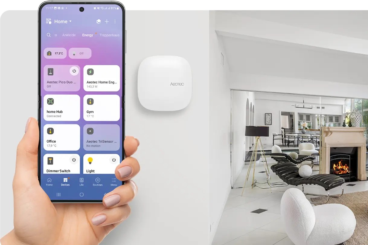Aeotec Smart Home Hub 2 wall mounted