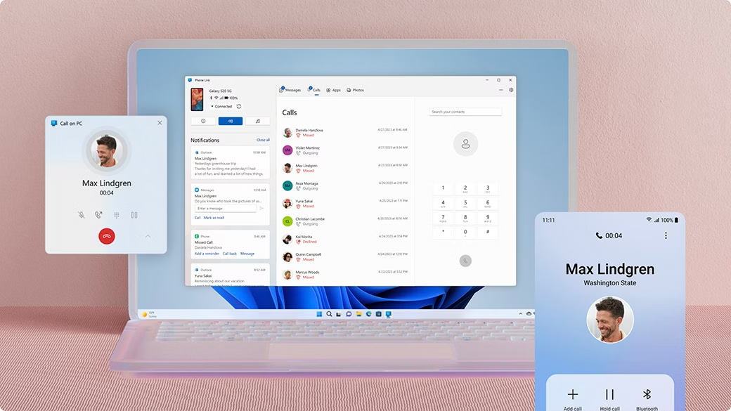 Windows 11 25H2 Phone Link
