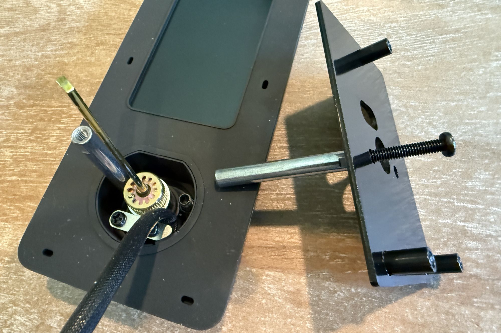 Stripped screw on Desloc smart deadbolt