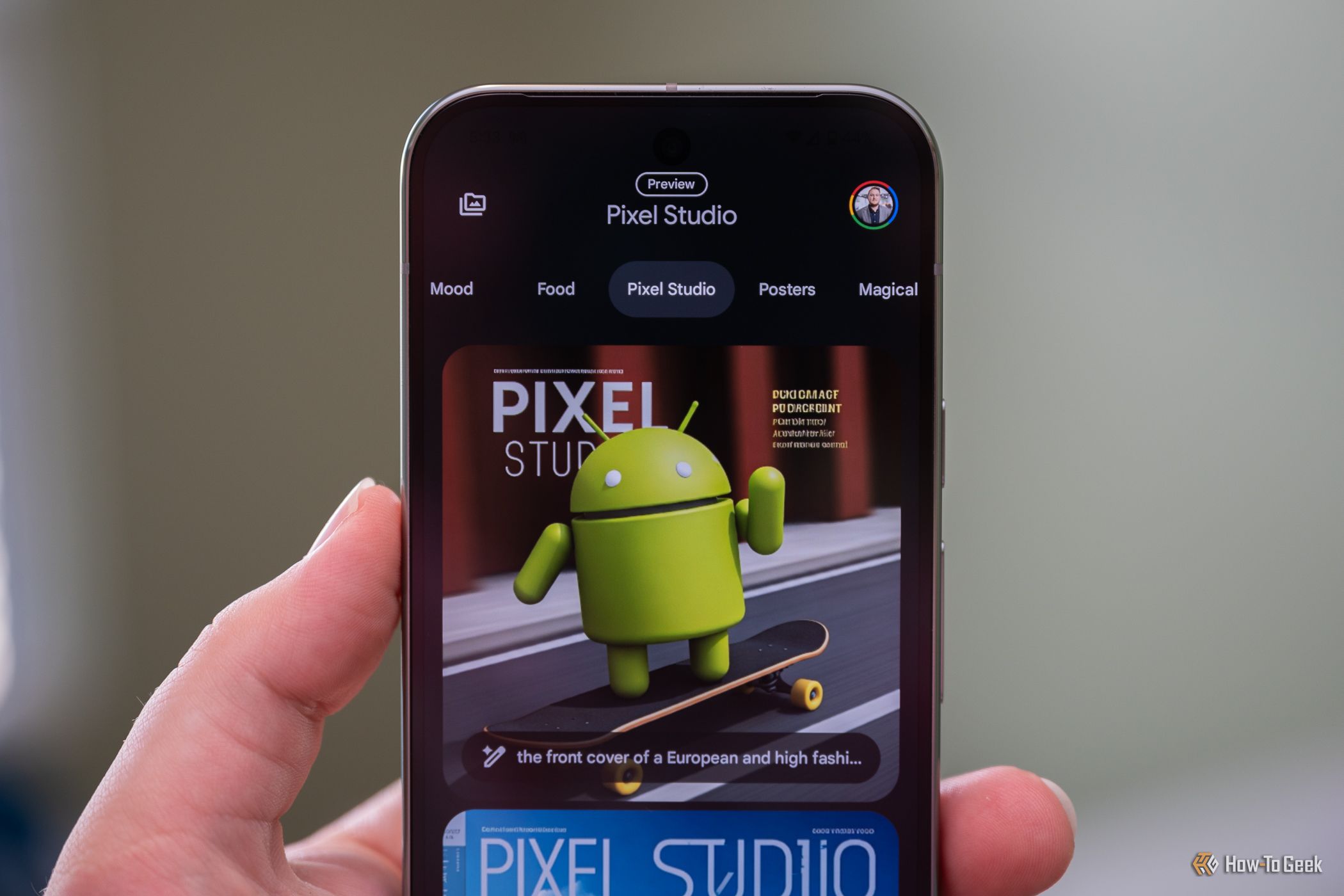 Pixel Studio app running on the Google Pixel 9 Pro-1