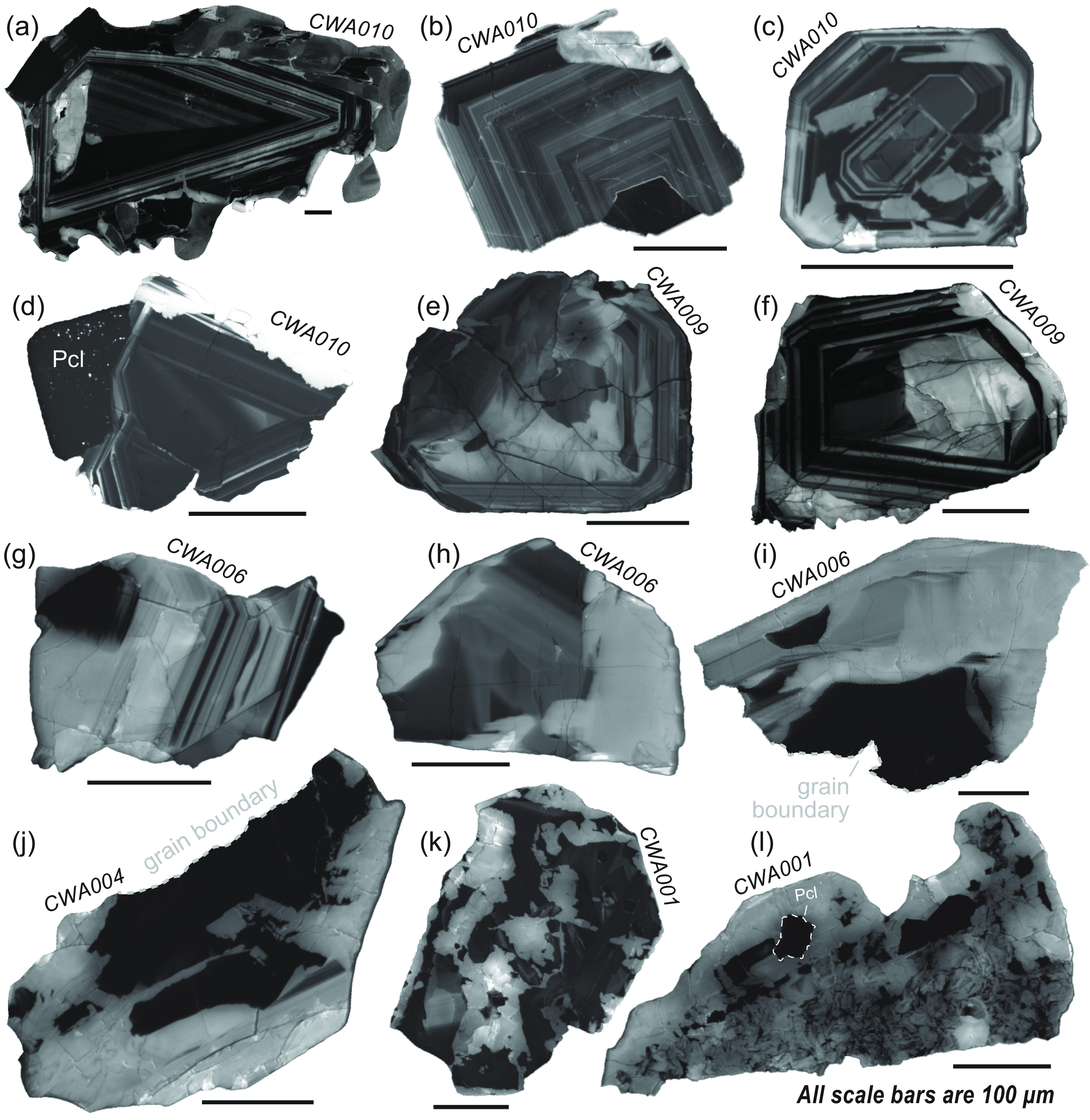 rocks seen under a microscope