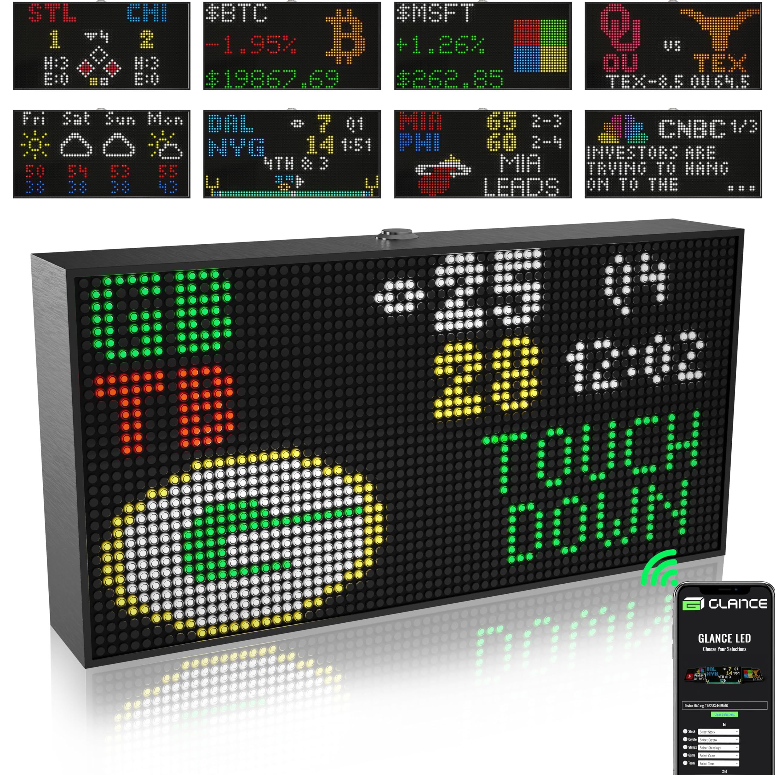  Glance LED Ticker