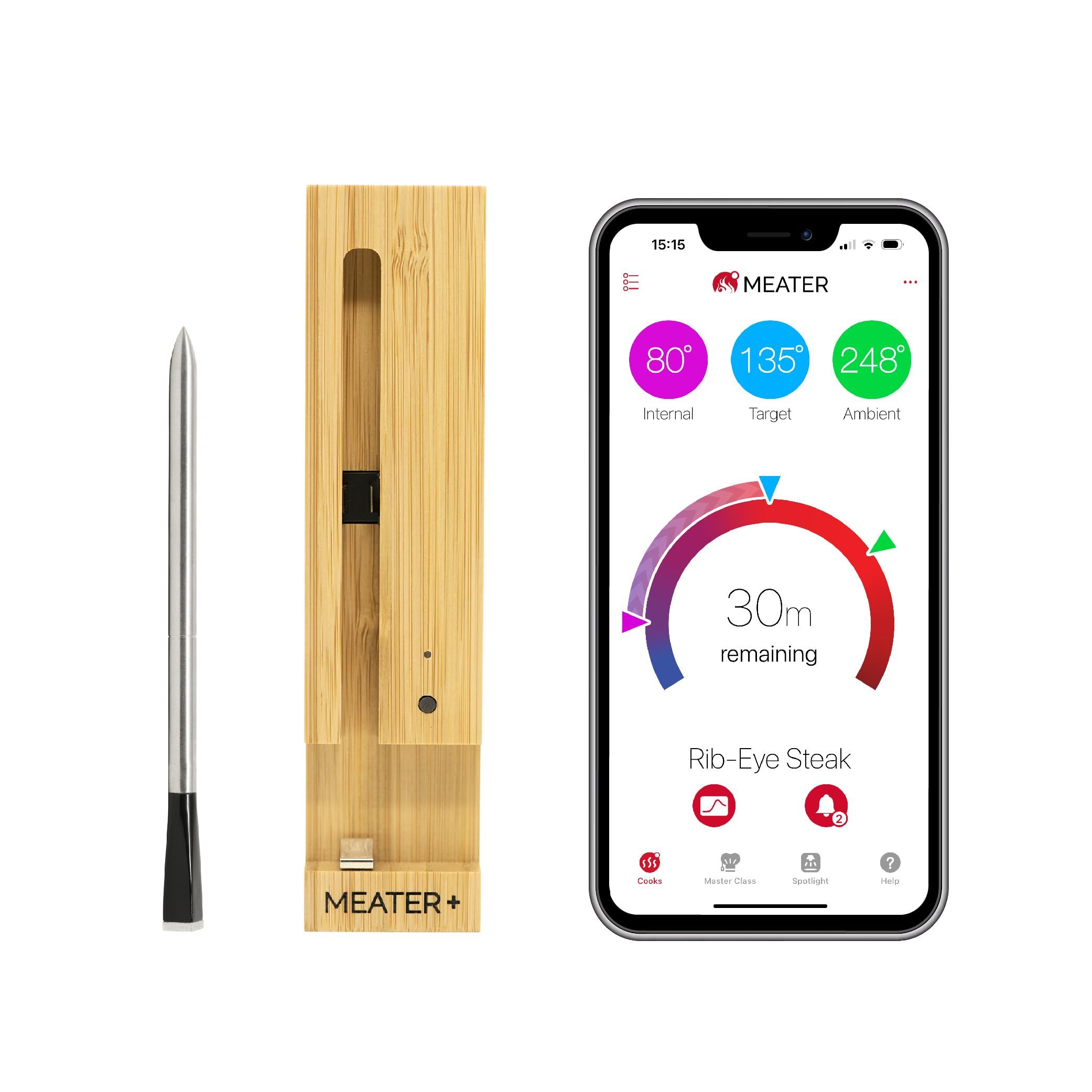 Plus: Long Range Wireless Smart Meat Thermometer 