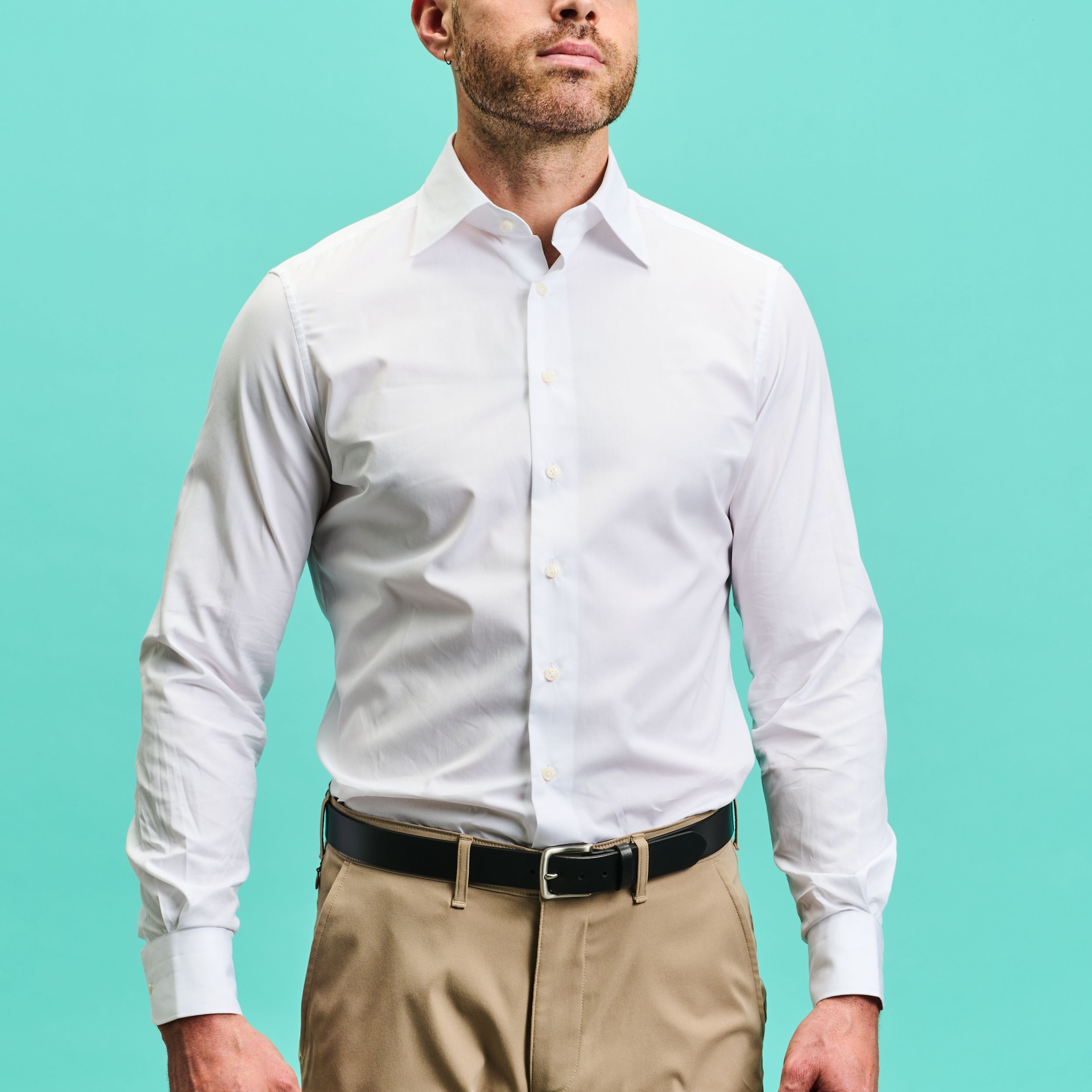 White Classic Collar Shirt