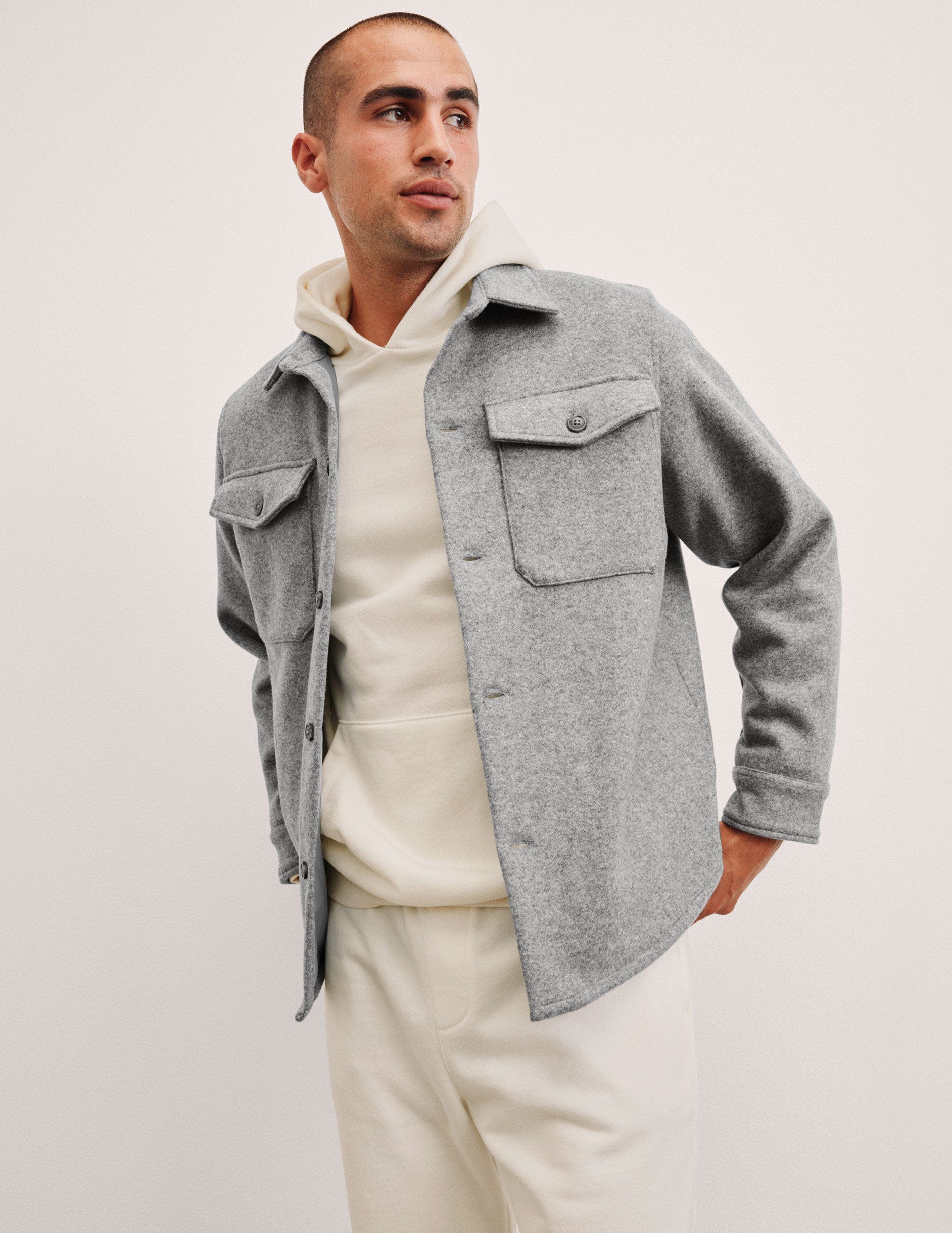 Day to Night Men’s Wool Shirt Jacket