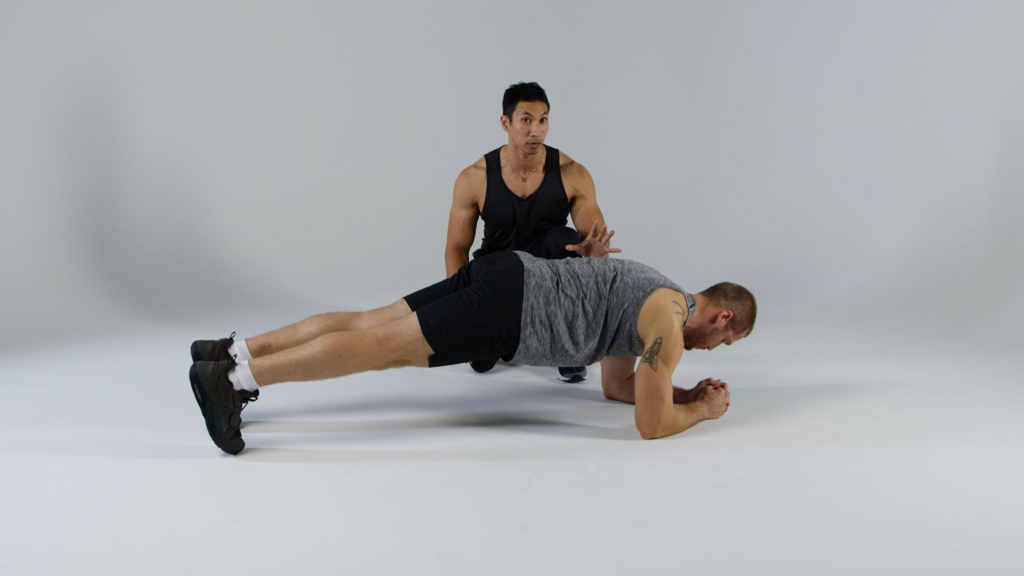 Bodybuilders abdominal muscles