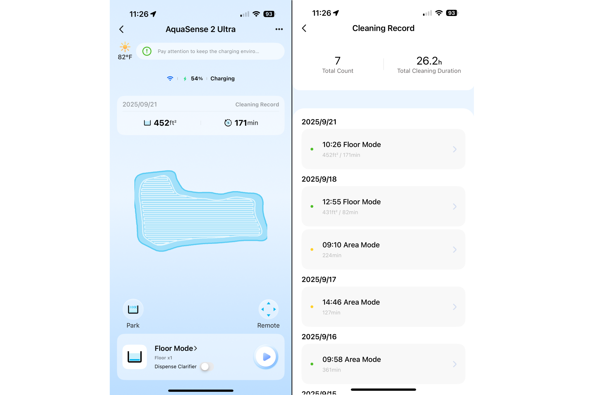 AquaSense 2 Ultra app screenshots