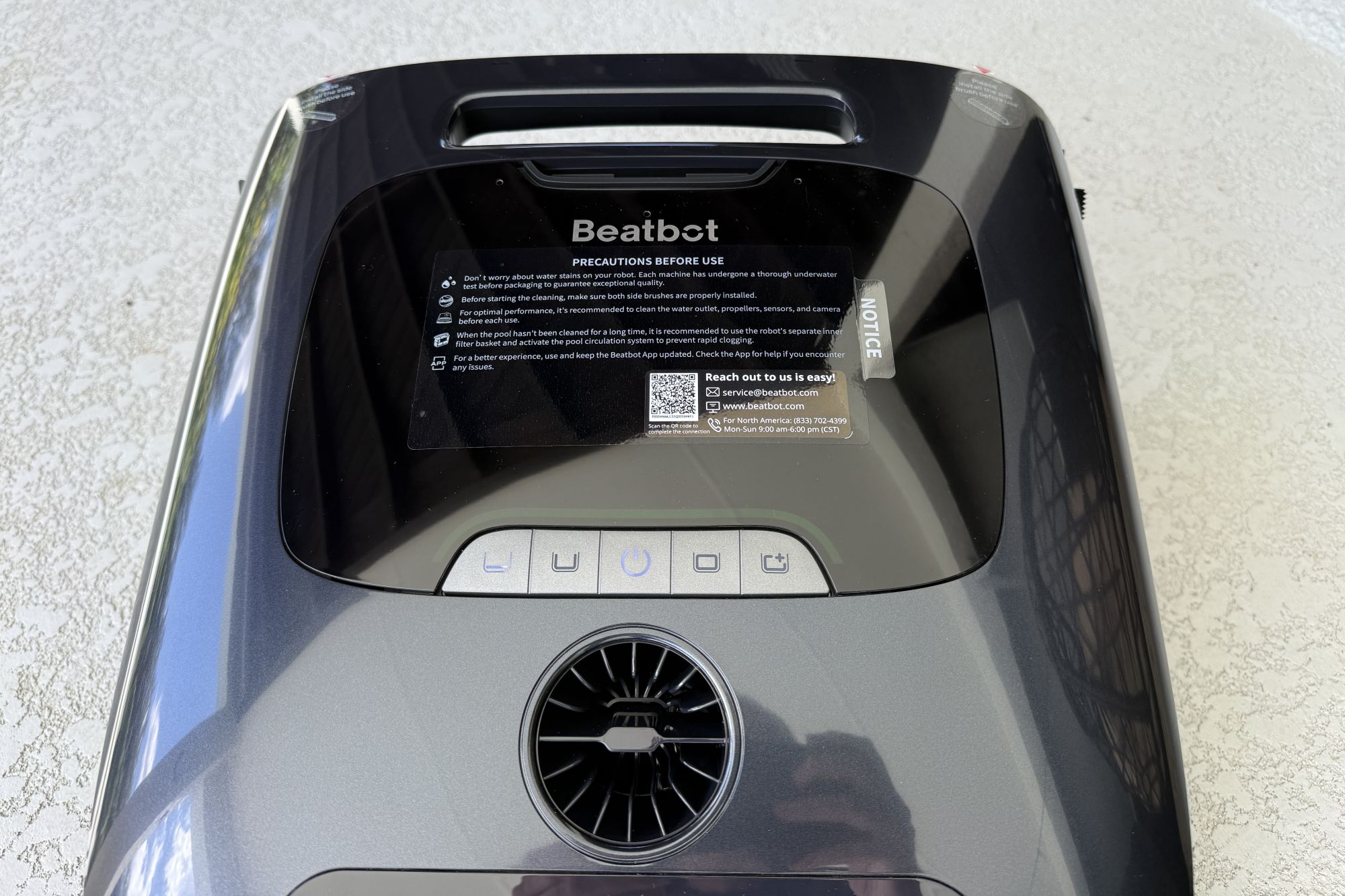 Beatbot Aquasense 2 Ultra top controls