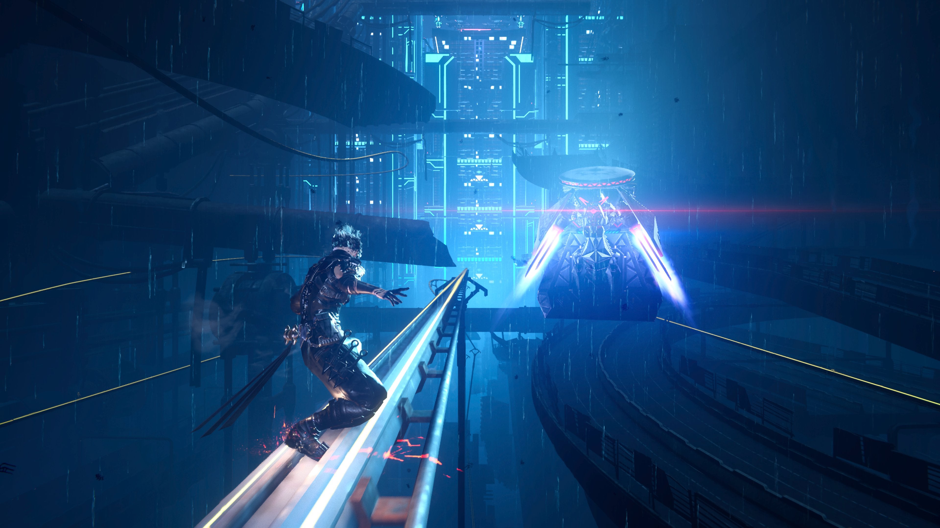In-game screenshot showing Ninja Gaiden 4 in action.