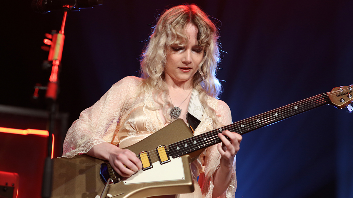 Emily Roberts of The Last Dinner Party performs onstage during their From The Pyre album release concert at The 1865 on October 19, 2025 in Southampton, England