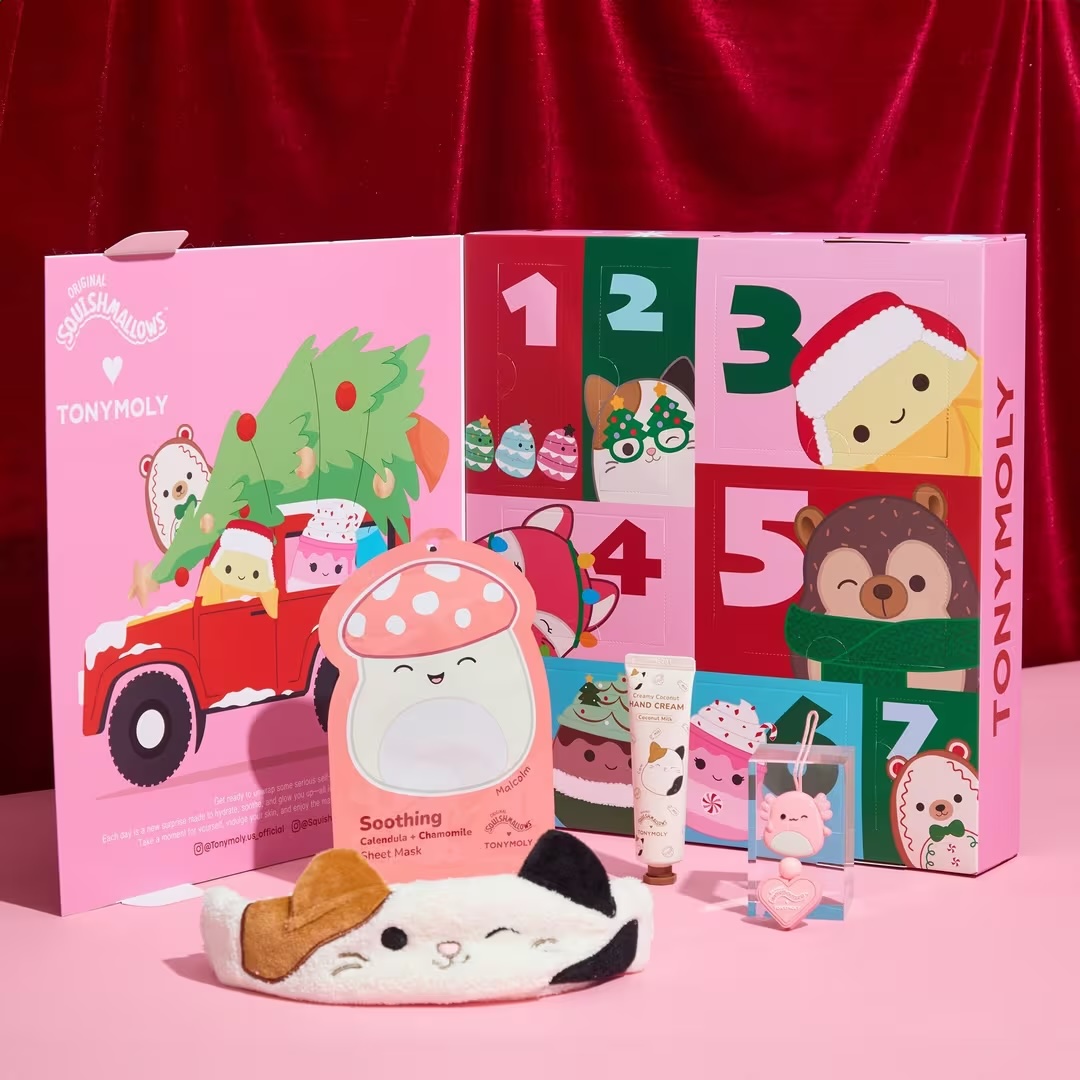 Tonymoly Squishmallows 7 Day Holiday Advent Calendar